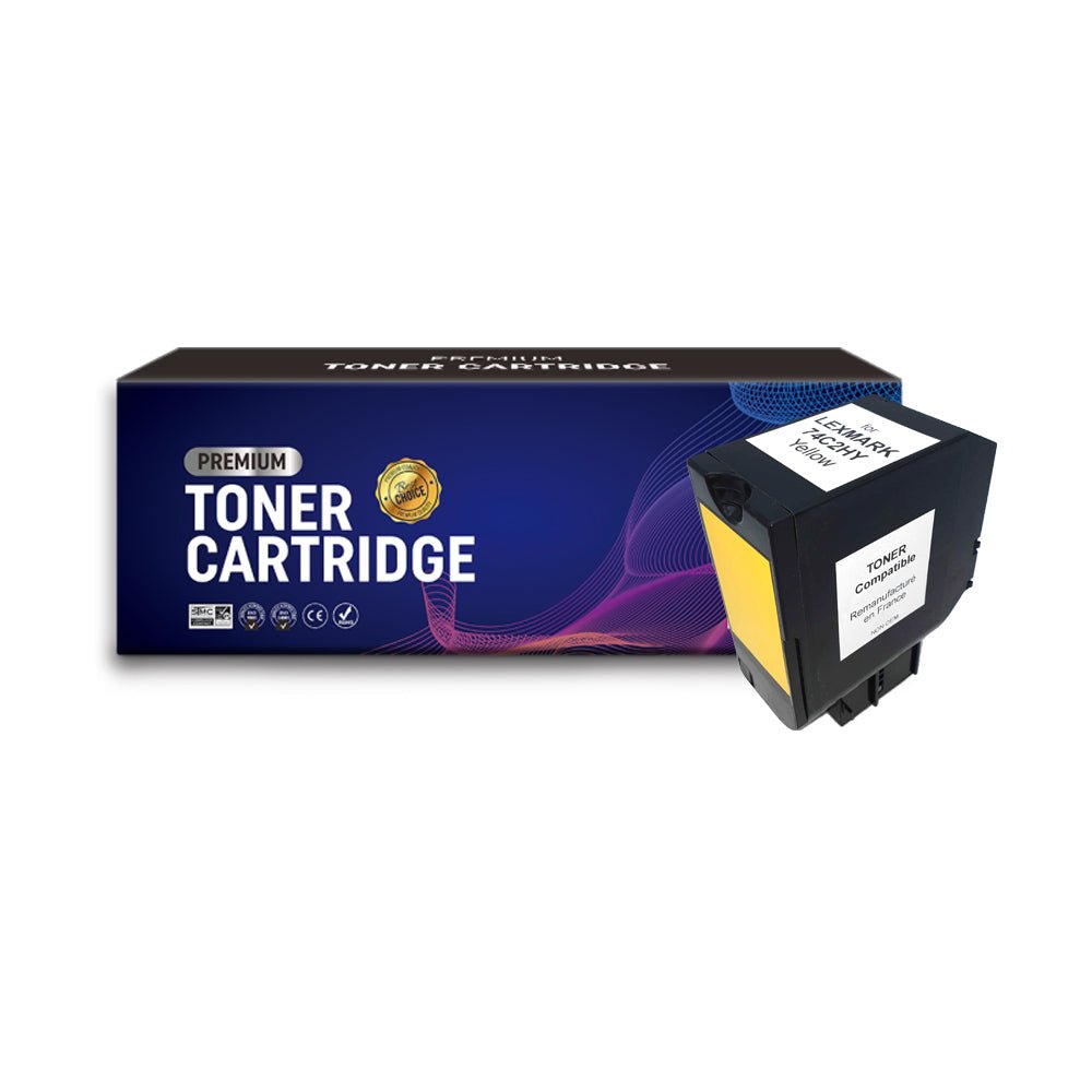 Cartouche de toner Compatible Lexmark 74C2HY0 Jaune 12000pages - KERA FRANCE Cartouche de toner Compatible Lexmark 74C2HY0 Jaune 12000pages - KERA FRANCE